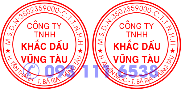 Khắc dấu tròn tại Vũng Tàu